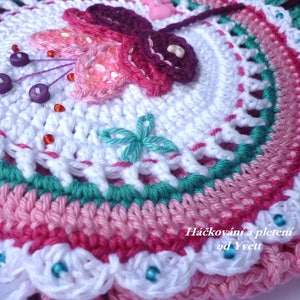 PATTERN handbag Magical flower crochet pattern, purse, bag, PDF image 4