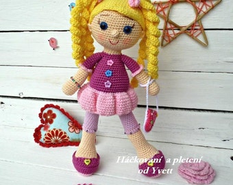 PATTERN - Doll Viky - crochet pattern, amigurumi pattern, PDF