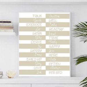 Familienregeln, Familienwerte, positive Stimmung, Hausregeln, Kunst mit christlichen Werten, Familienwerte, Grundwerte, christliches Schild Terrasse, Regelschild