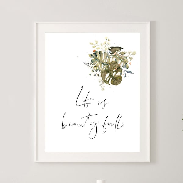 Life is Beauty Full Etsy