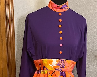 Vintage 60s 70s Tori Richard Honolulu for Liberty House Dress
