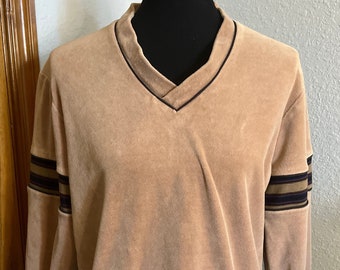 80’s Men’s Velour V-Neck from Capri California by David Langman