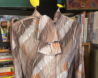 70’s Sheer Tie Neck Blouse by Teddi