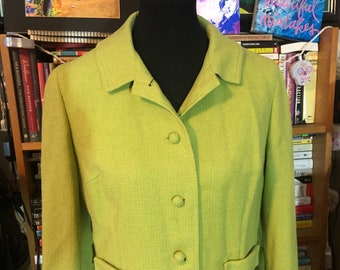 70’s Pendleton Women’s Fully Lined Lime Green Wool Jacket