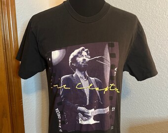 Vintage 1998 Eric Clapton World Tour T Shirt Size XL (W 23.5