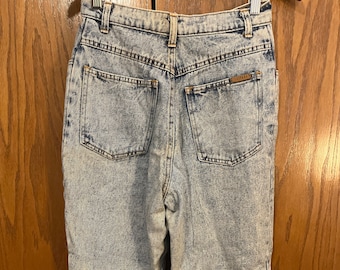 80’s P.S. Gitano Acid Washed Jeans With Ankle Zips