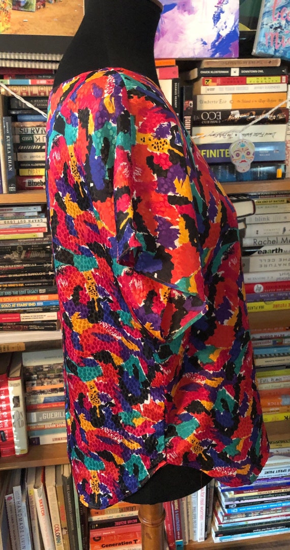 80’s Polyester Blouse by Notations - image 4