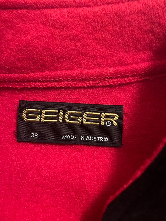 Geiger Boiled Wool Puff Sleeve Jacket with Toggle… - image 6