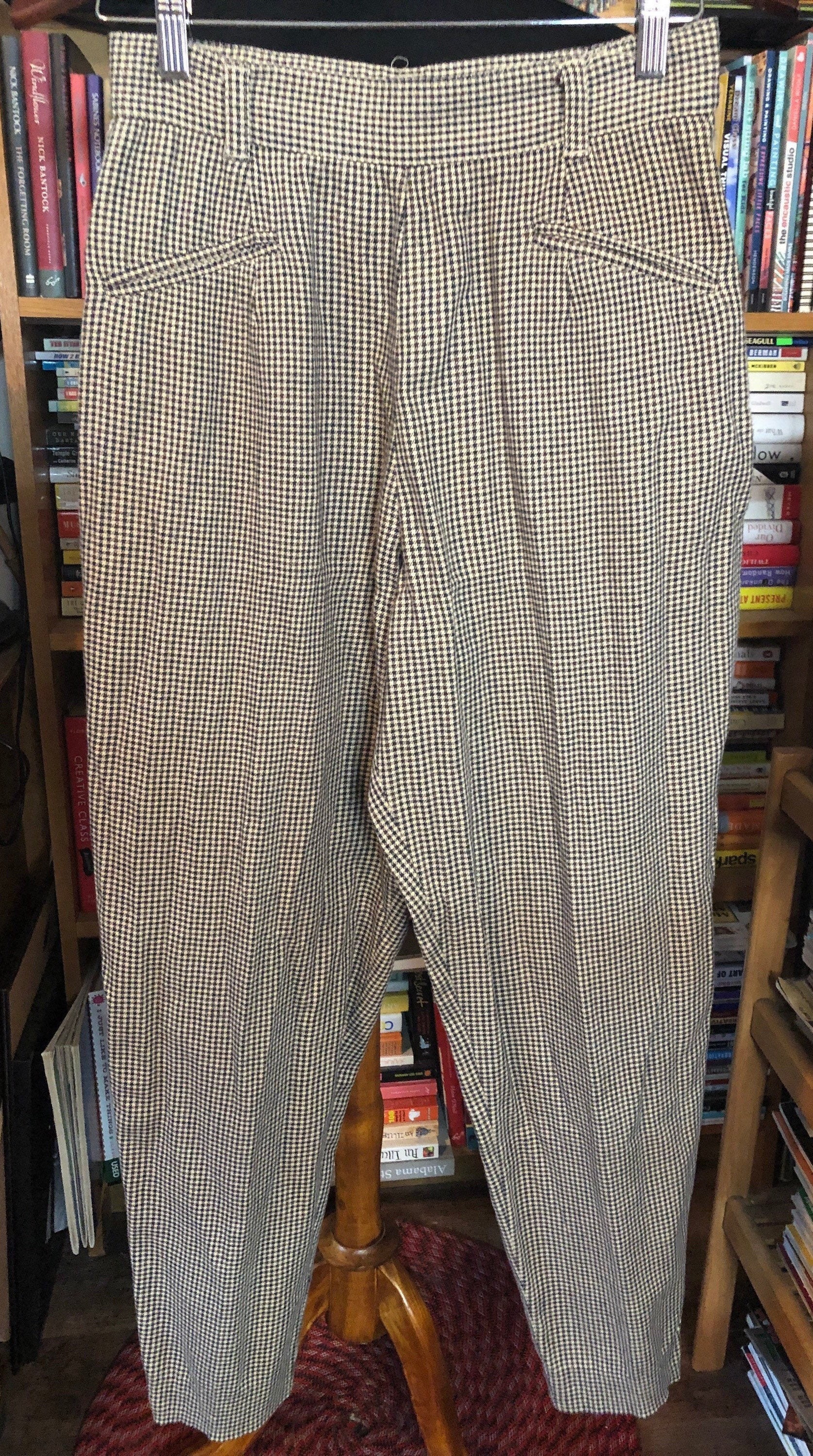 80's Express Compagnie Internationale Side Zip Houndstooth