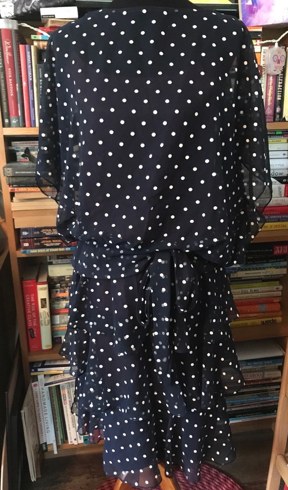 80's Polka Dot Drop Waist Dress from Lizzy and Joh