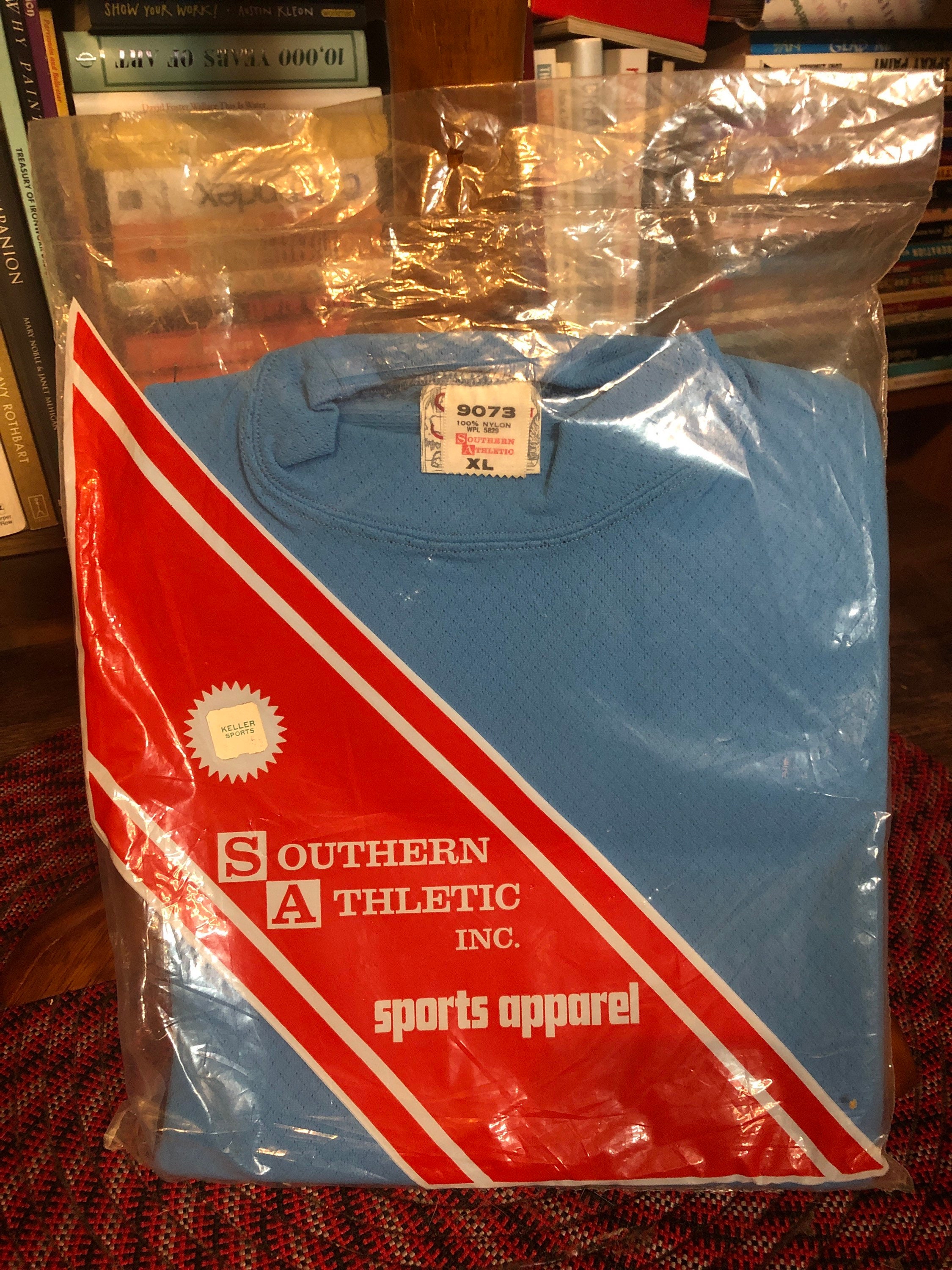70s New in Bag Athletic long Sleeved T-shirt by Southern Athletic