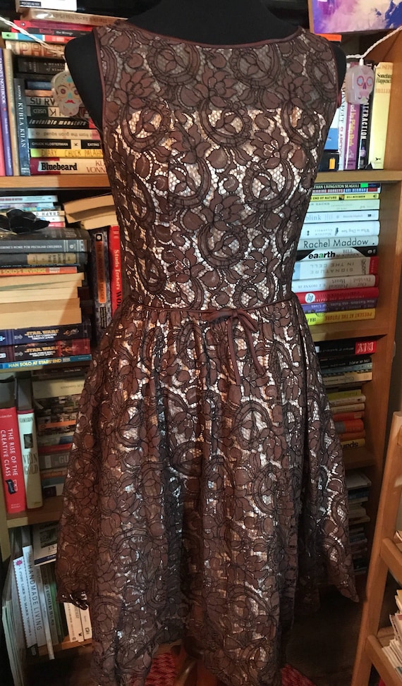 1950's/1960's Full Skirted Lace Dress