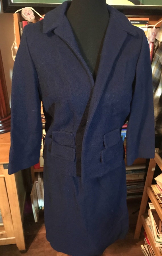 60's R&K Knits Navy Blue Suit