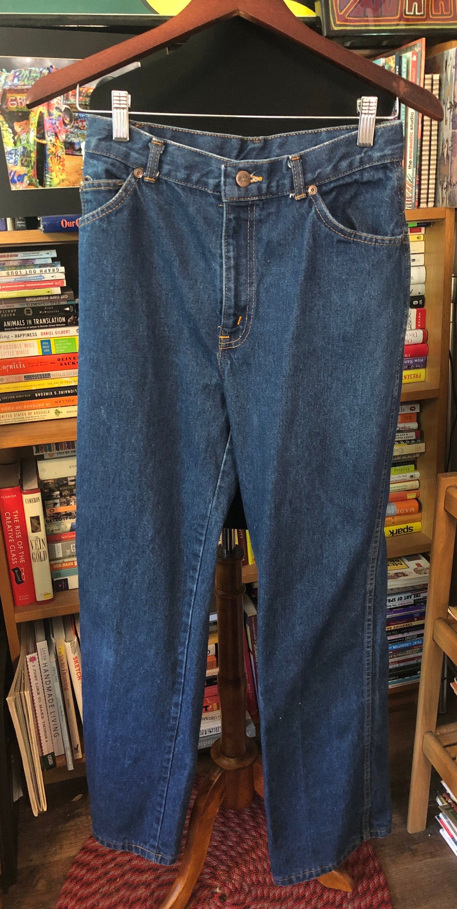 80s Chic H.i.s. High Waisted Back Yoke Jeans Etsy