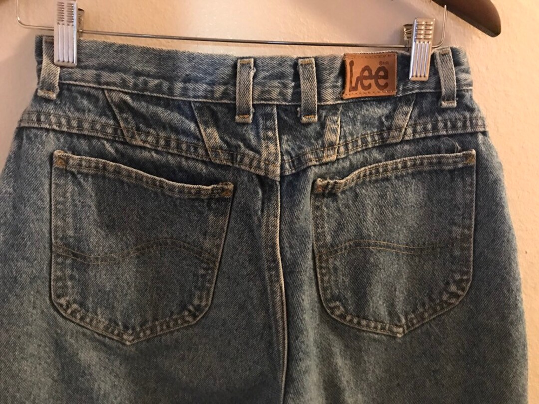 1980's Lee High Waist Back Yoke Jeans - Etsy