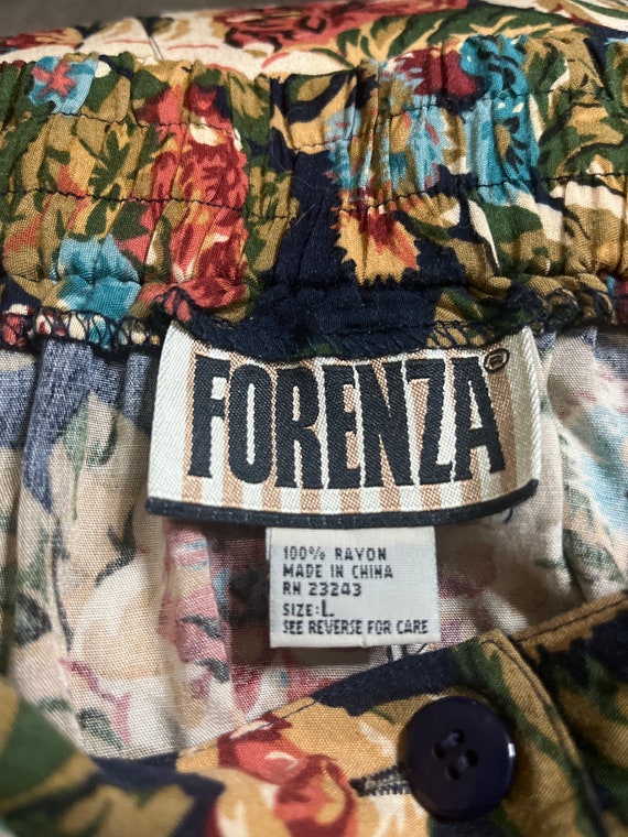 80’s/90’s Forenza Button Front Rayon Floral Skirt - image 6