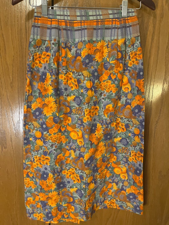 70’s Lightweight Floral Skirt by the Nik Nik Dress