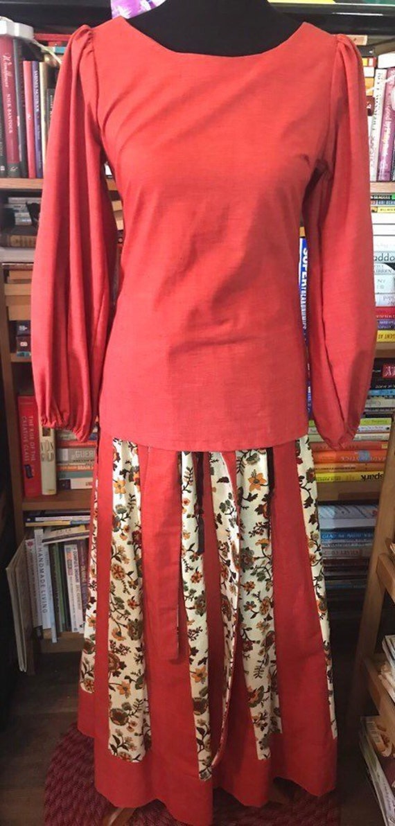 1960's/1970's Marianne Fitted Top and Patchwork Sk