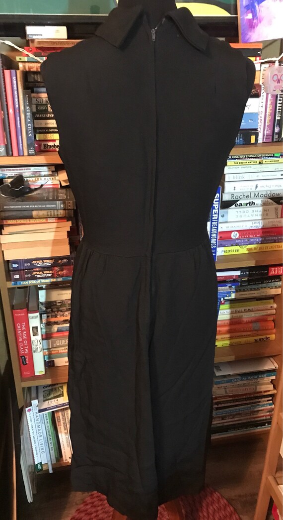 1960's Sleeveless Calf Length Single-Pleat Dress - image 4