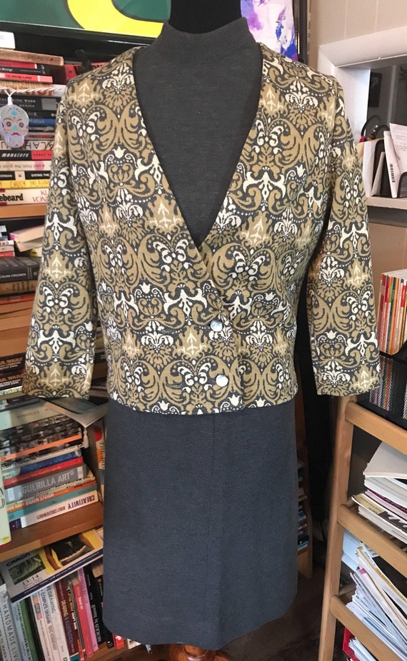 60's/70's 3 Piece Knit (skirt, top, jacket) Suit b
