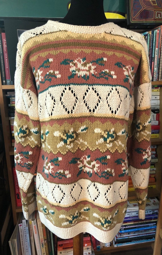 80’s/90’s Forenza Floral Cotton Tunic Sweater