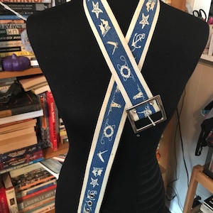 Nautical Themed Canvas Belt