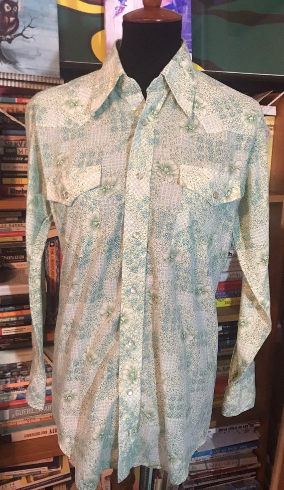 Travers Nogales Printed Pearl Snap Woven Western S