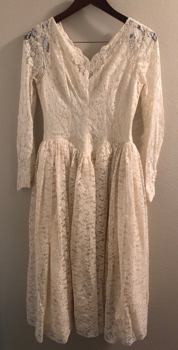 80’s Romantic Lace Vintage Inspired Formal/Wedding
