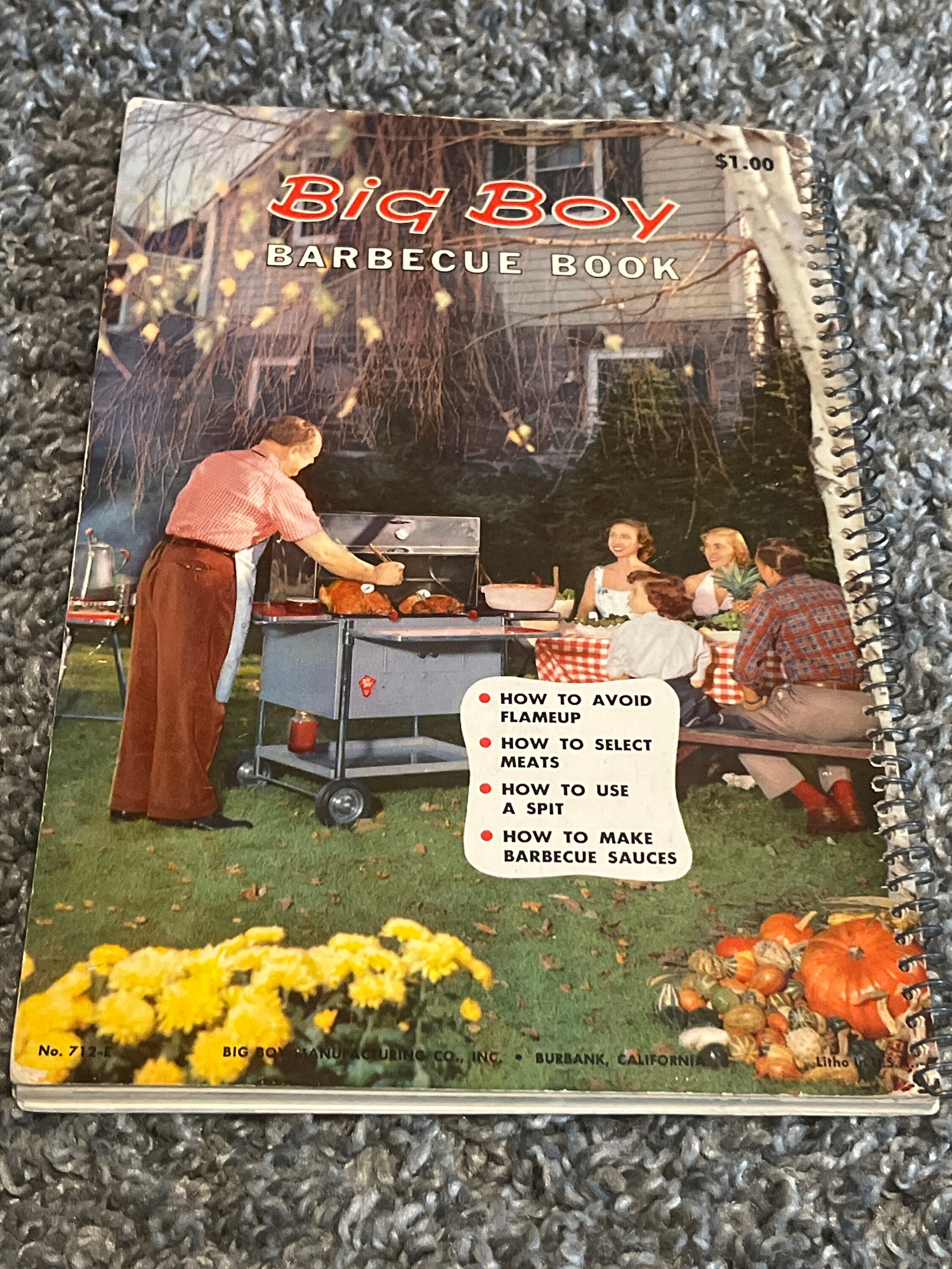 VTG 1957 Big Boy Barbecue Book BBQ Cookbook Recipe Booklet