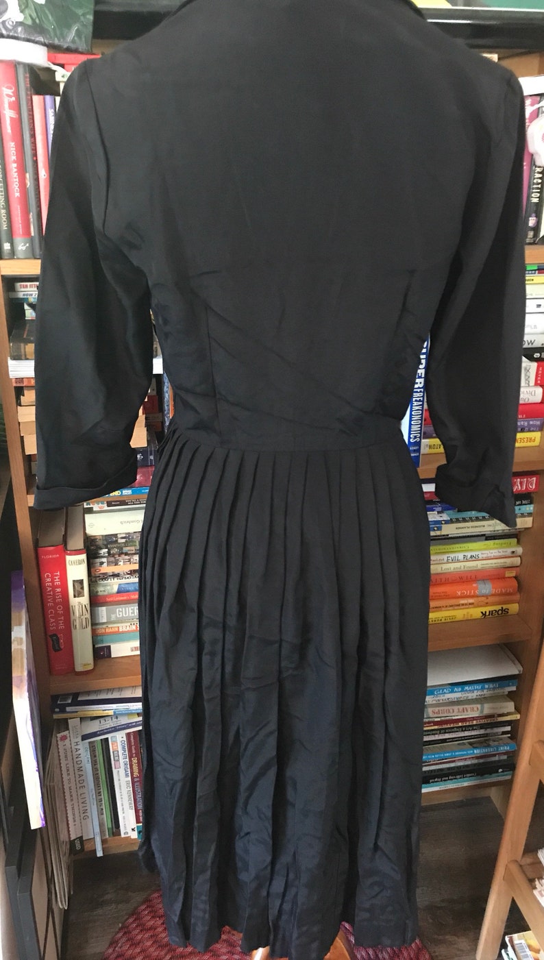 1950's Kerrybrooke Grosgrain Shirtwaist Day Dress image 3