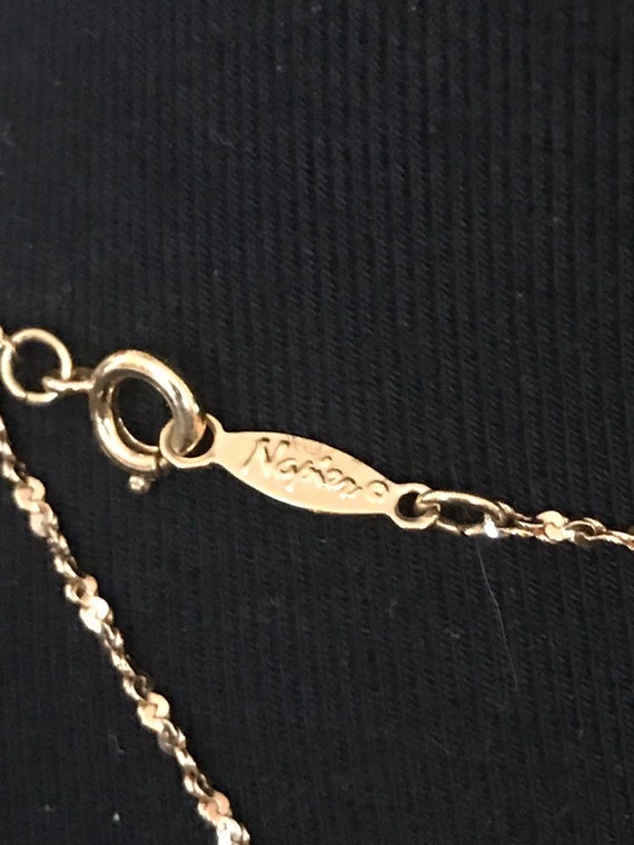 Napier Gold Twist Chain with Unsigned Pin/Pendant - image 4