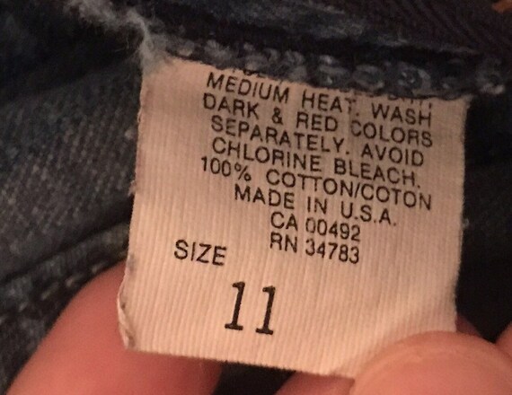 1980's Lee Riders High Rise Chalk Stripe Light We… - image 6