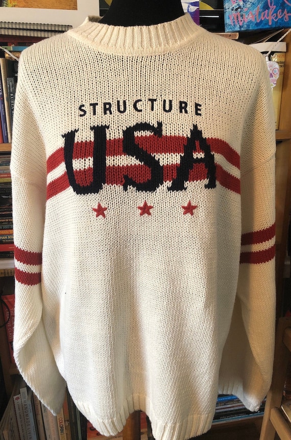 90’s Structure USA Cotton Blend Pullover Sweater