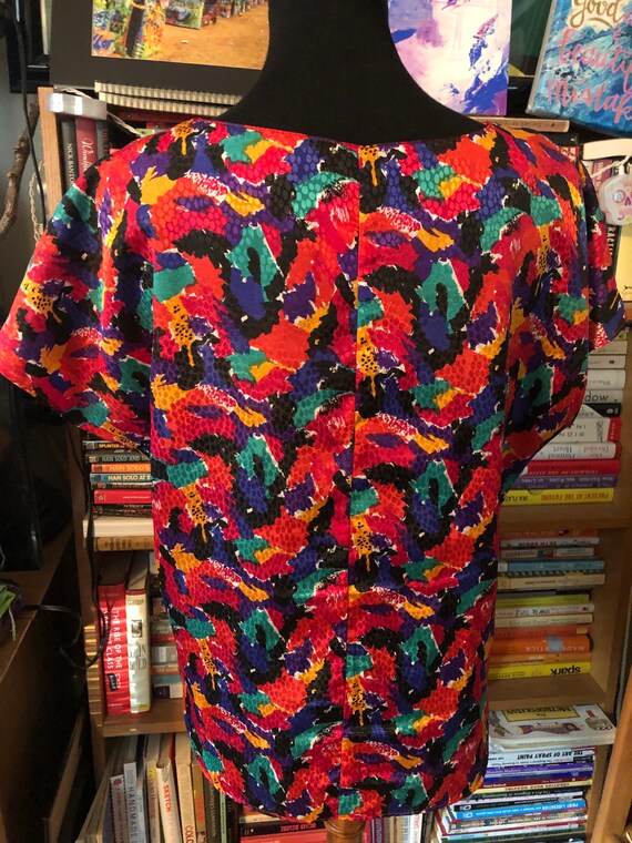 80’s Polyester Blouse by Notations - image 3