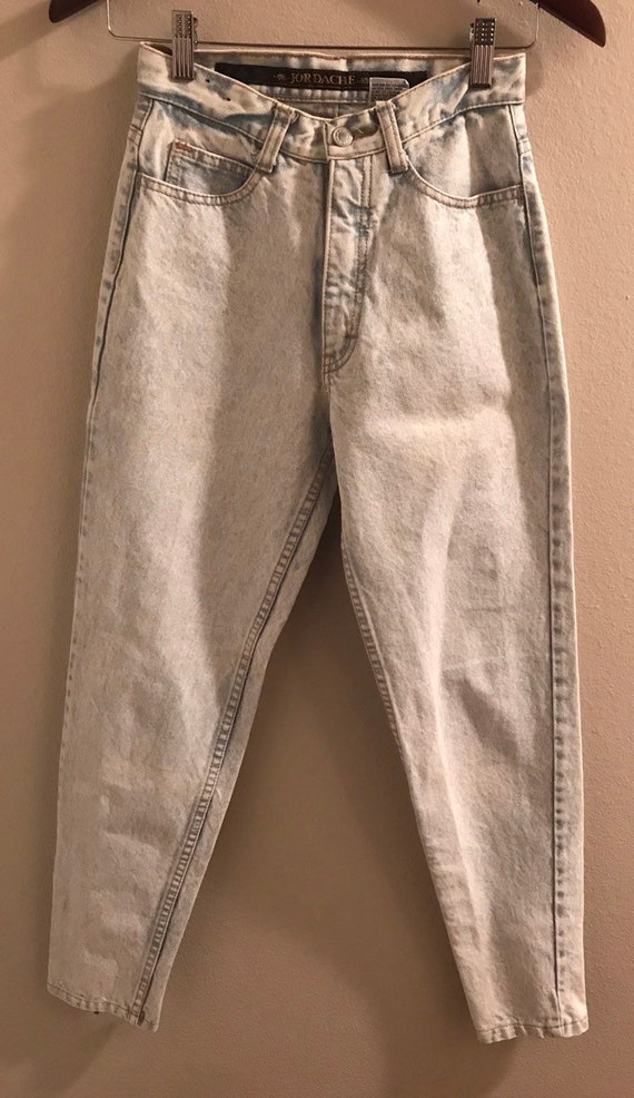 80's Jordache High Waist Acid Wash Jeans  with Ank