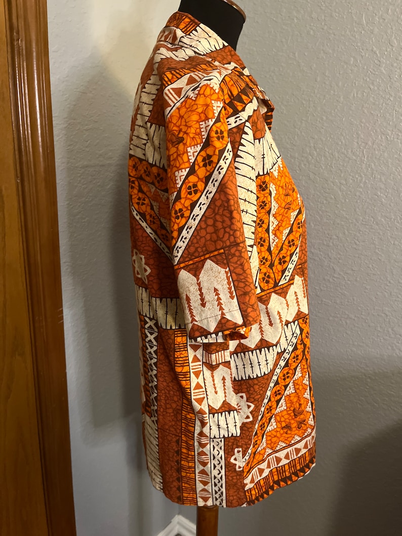 Button Down Designs 70’s Men’s Batik Print Button Down - Etsy
