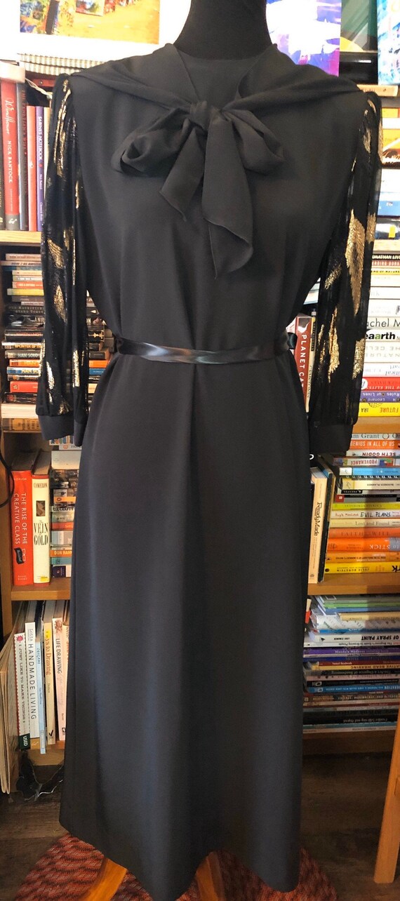 70’s/80’s Herman Marcus Sheer/Metallic Sleeve Even