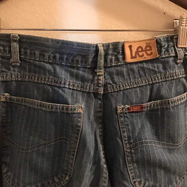 lee striped jeans