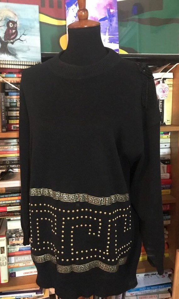 80’s/90's Beaded and Studded Sweater by AfterShock