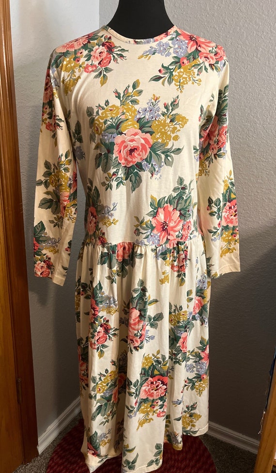 90’s Adrienne Vittadini Sport Cotton Floral Print 