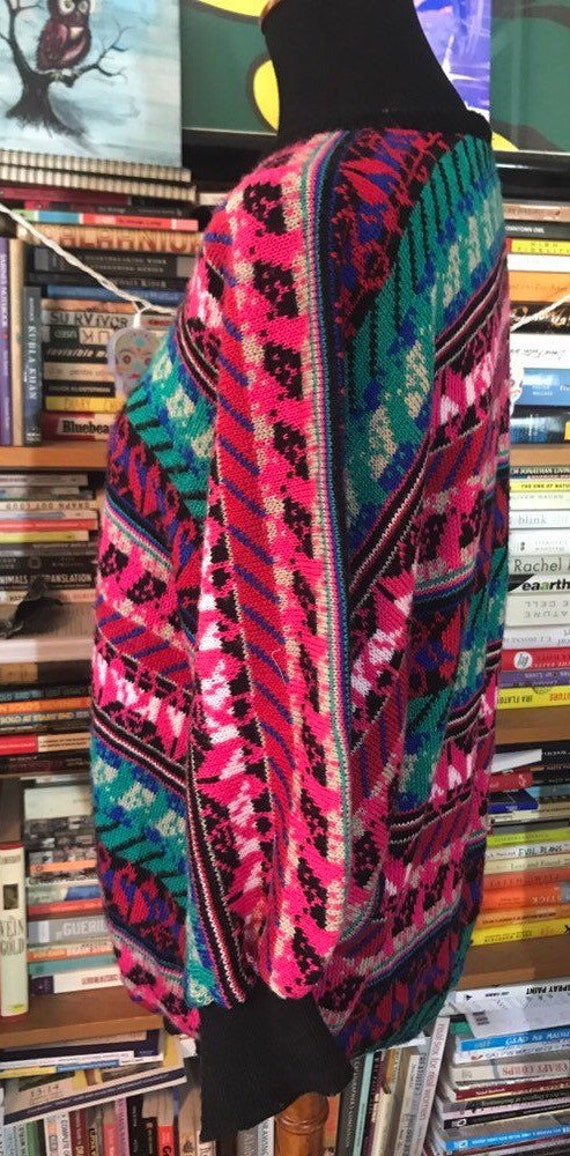 80's Dolman Sleeve Acrylic Pullover Sweater View 3