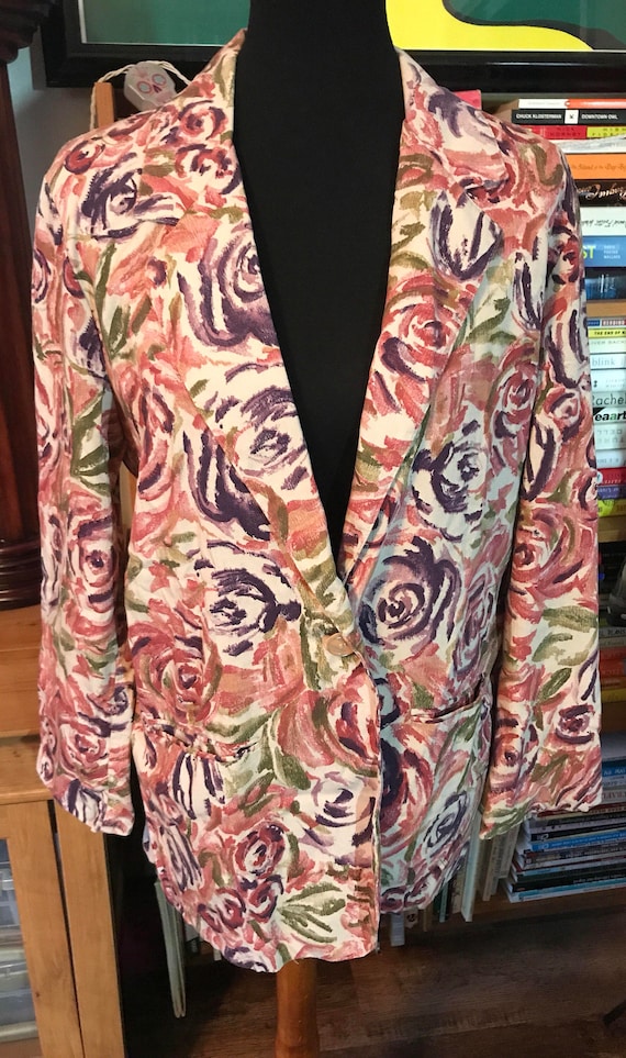 80s Toni Garment for CC Magic Unlined Rayon Jacket - image 1
