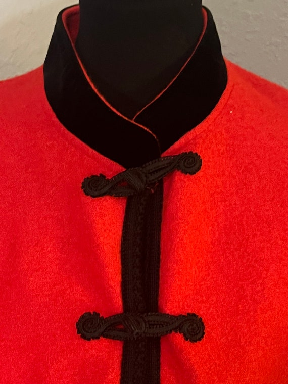 Geiger Boiled Wool Puff Sleeve Jacket with Toggle… - image 2