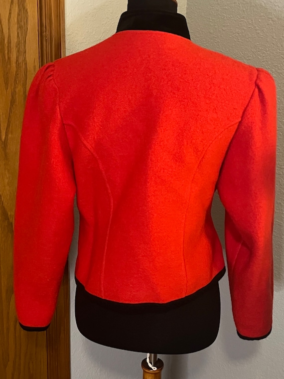 Geiger Boiled Wool Puff Sleeve Jacket with Toggle… - image 4