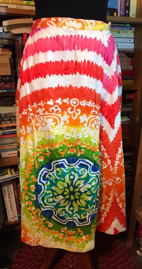 1960's/1970's Geno of California Lined Cotton Maxi