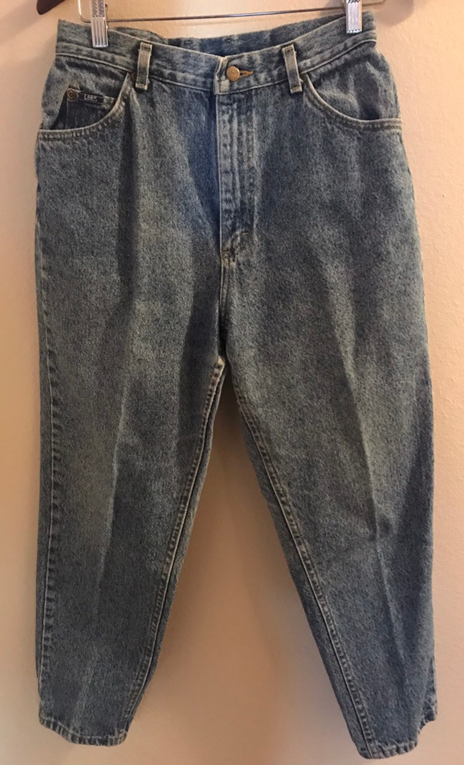 1980's Lee High Waist Back Yoke Jeans Etsy