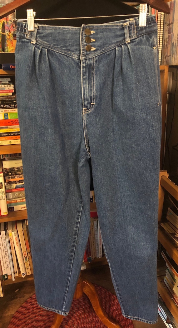 80’s Gitano Yoked/Pleated Front Jeans - image 1