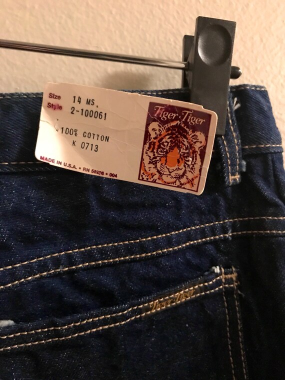 80's Tiger Tiger Dark Blue High Waist Jeans - New With Tag!