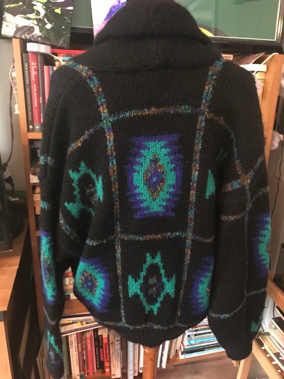 Tony Lambert Wool Blend Southwest Patterned Overs… - image 4