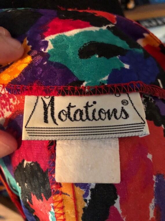 80’s Polyester Blouse by Notations - image 5